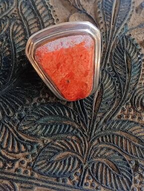 Barse 925 Sterling Silver Sponge Coral Ring